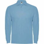 Polo manga larga hombre azul claro - 6635 Roly