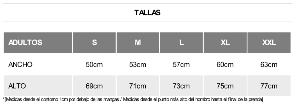 Tallas Polo Montreal Roly