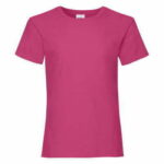 Camiseta niña manga corta color fucsia - 61005 - Fruit of the Loom