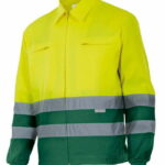 Ropa laboral barata chaqueta alta visibilidad Velilla Serie 153 80% Algodón 20% Poliéster