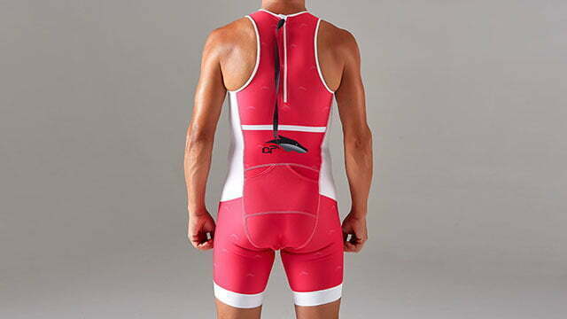 Fábrica de ropa deportiva triatlón espalda
