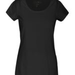 Camiseta manga corta mujer color negro - 2124005 - Haverst