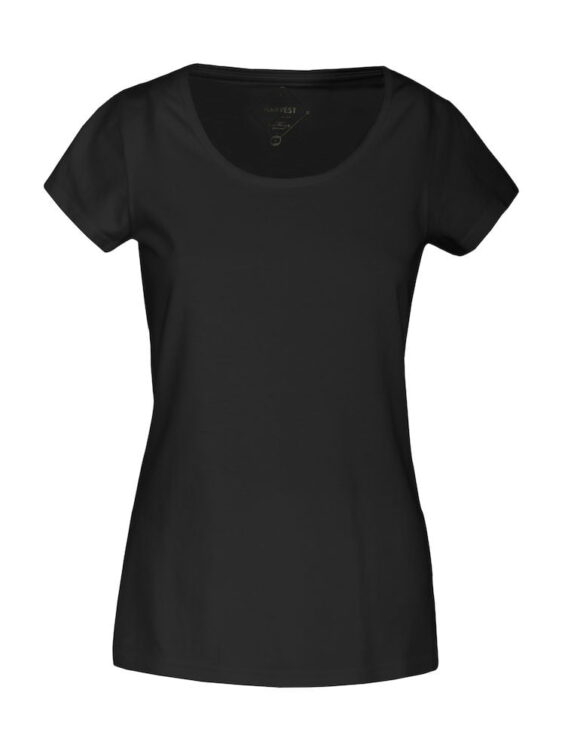 Camiseta manga corta mujer color negro - 2124005 - Haverst