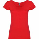 Camiseta de mujer cuello redondo - color rojo 166647