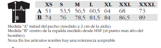 Medidas camisa Net hombre