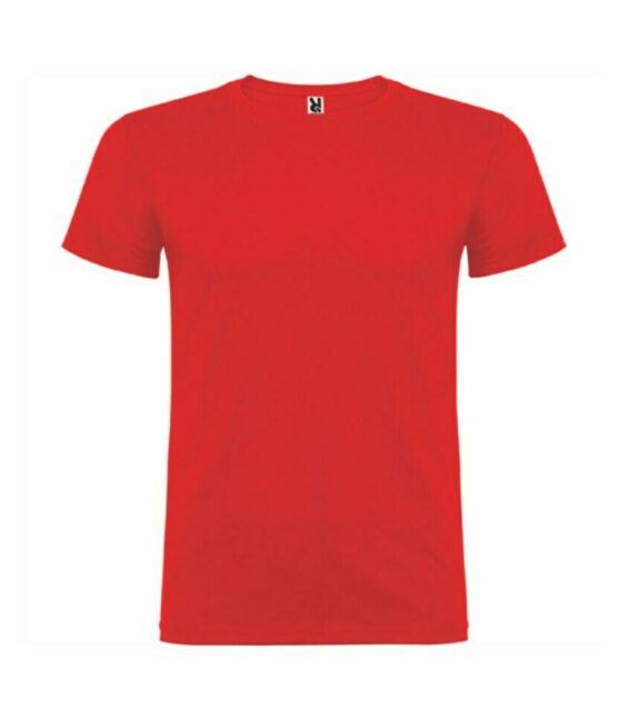 Camiseta manga corta hombre color rojo - 6554 - Roly