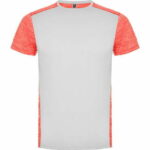 Camiseta infantil manga corta color blanco y naranja - Zolder 166653