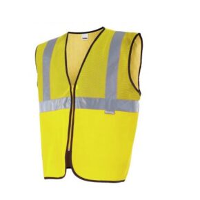 Chaleco profesional con rejilla alta visibilidad ropa de trabajo barata Velilla serie 146, 100% poliéster
