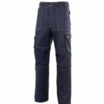 Ropa de trabajo barata pantalón largo multibolsillos industria base Velilla serie Zinc, 35% algodón 65% poliéster