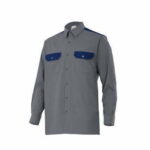 Ropa de trabajo barata camisa manga larga industria base Velilla serie CT520, 35% algodón 65% poliéster