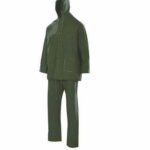 Ropa de trabajo barata traje de lluvia con capucha industria base Velilla serie 19000, Impermeable 100% PVC